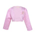 White Long Sleeves Bolero Jacket - Priority Shipping Jackets & Coats Little Palace Store Pink 12M